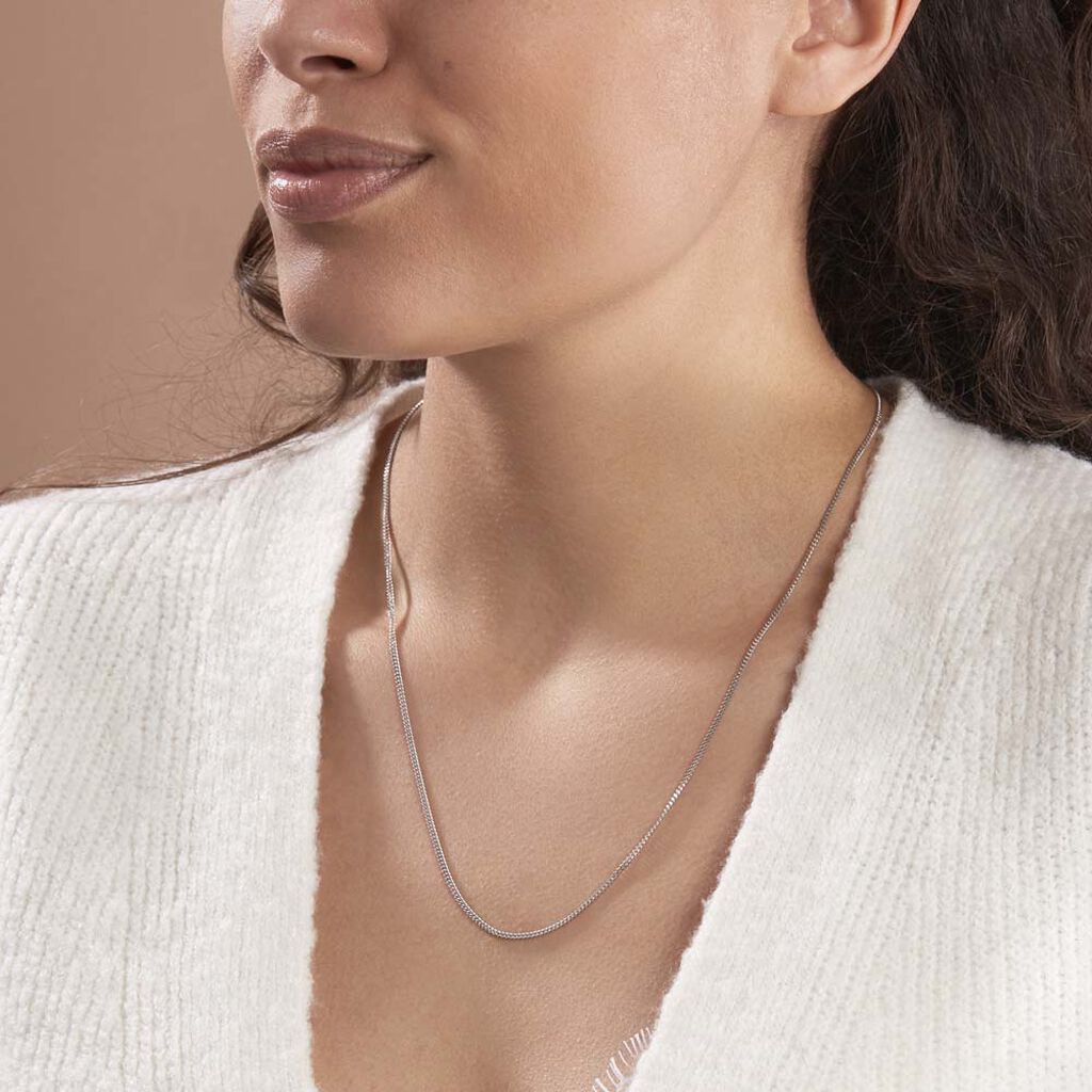 Chaîne Clementine Argent Blanc - Chaines Unisex | Histoire d’Or