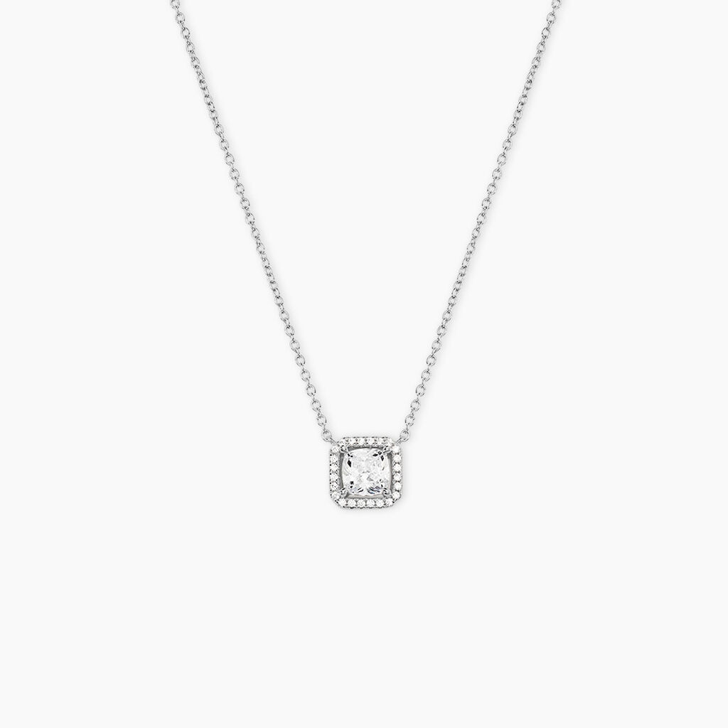 Collier Rio Argent Blanc Oxyde De Zirconium - Colliers fantaisie Femme | Histoire d&rsquo;Or
