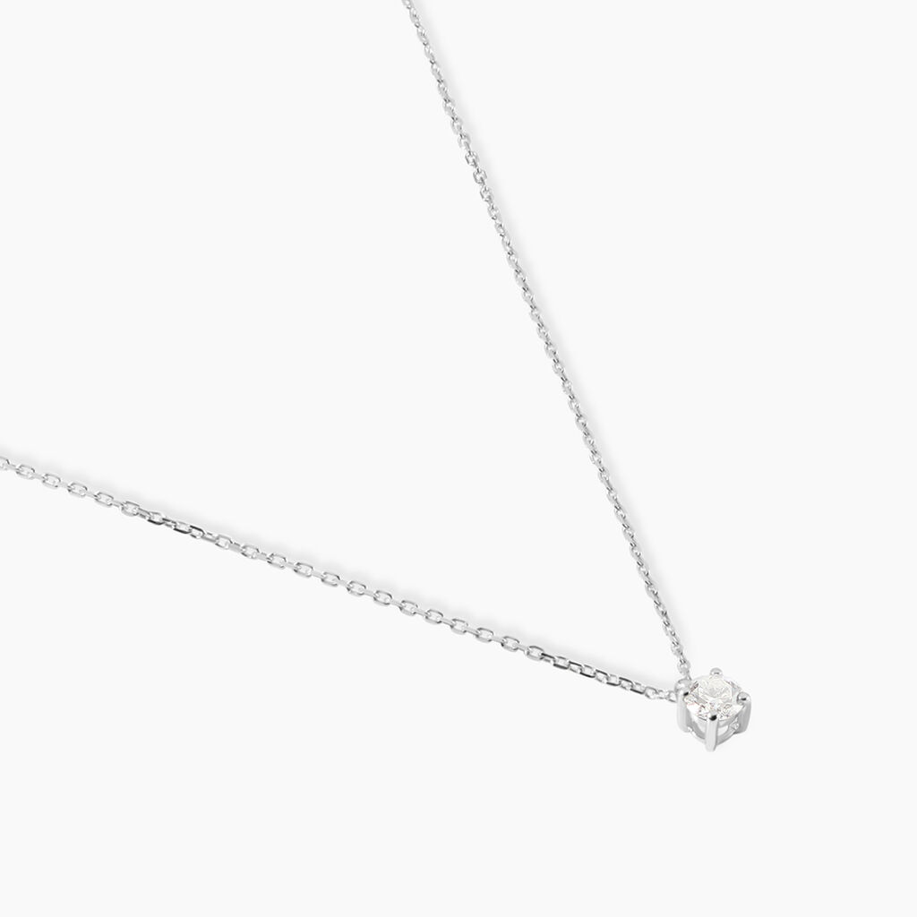 Collier Elfa Or Blanc Diamant - Colliers Femme | Histoire d&rsquo;Or