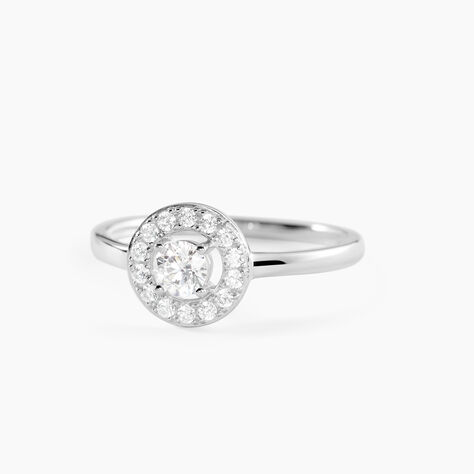 Bague Ninon Or Blanc Oxyde De Zirconium - Bagues solitaires Femme | Histoire d&rsquo;Or