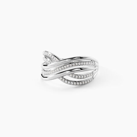 Bague Ocean Or Blanc Diamant - Bagues avec pierre Femme | Histoire d&rsquo;Or
