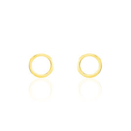 Boucles D'oreilles Puces Berangere Cercle Or Jaune - Clous d'oreilles Femme | Histoire d’Or