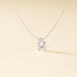 Collier Zilda Or Blanc Oxyde De Zirconium - Colliers Femme | Histoire d&rsquo;Or