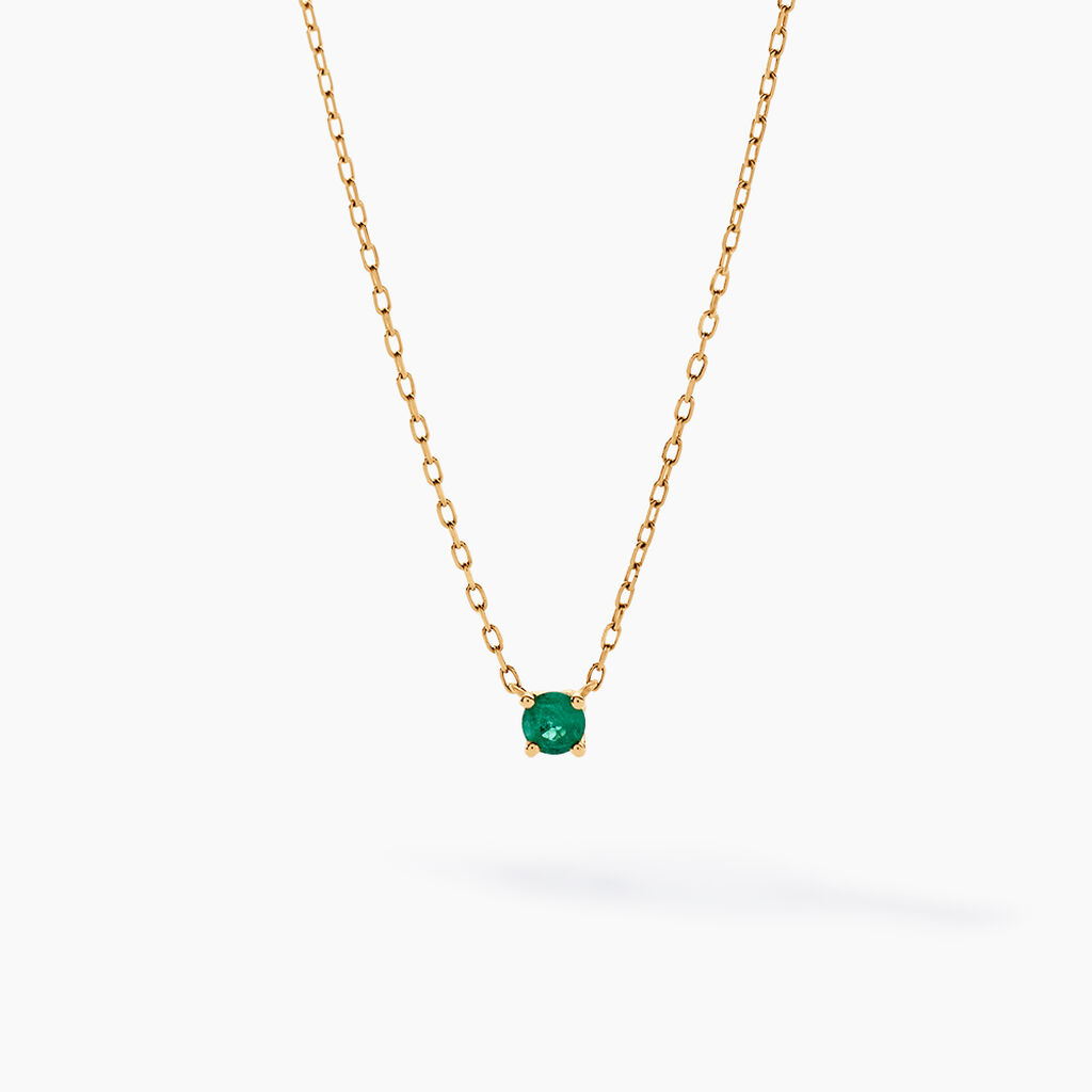 Collier Onora Or Jaune Emeraude - Colliers Femme | Histoire d’Or
