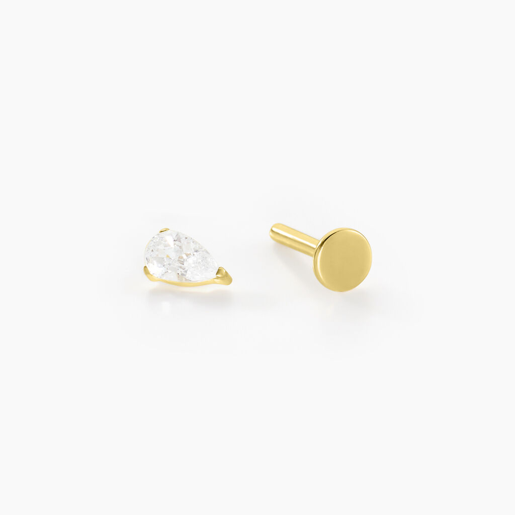 Piercing Stilla Titane Doré Oxyde De Zirconium - Bijoux Femme | Histoire d’Or