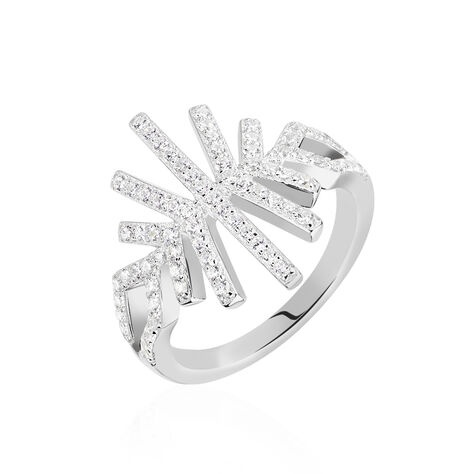 Bague Neli Argent Blanc Oxyde De Zirconium - Bagues avec pierre Femme | Histoire d’Or