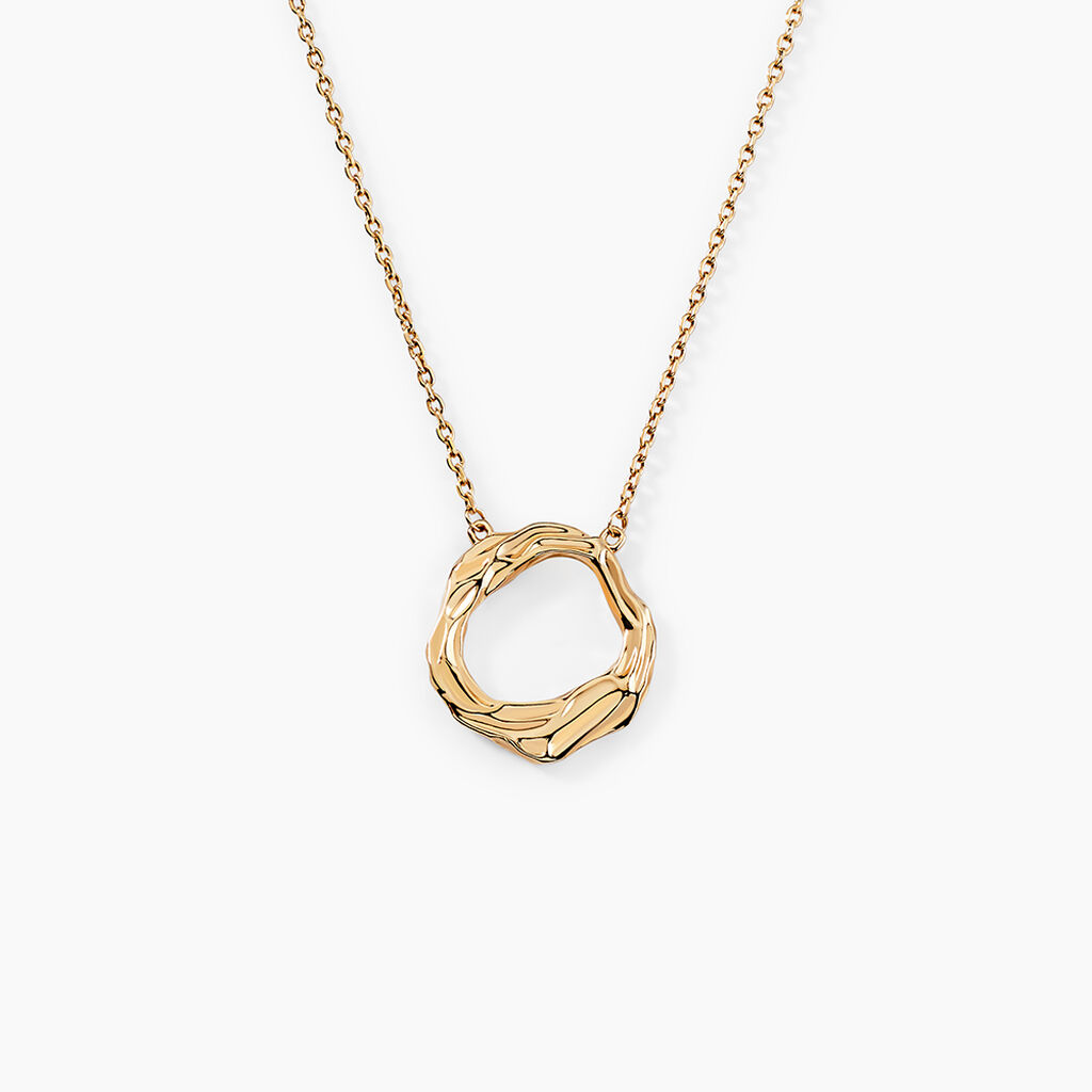 Collier Or&eacute;e Plaqu&eacute; Or Jaune - Colliers Femme | Histoire d&rsquo;Or