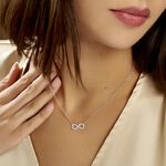 Collier Lou Argent Blanc Oxyde De Zirconium - Colliers fantaisie Femme | Histoire d&rsquo;Or