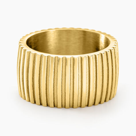 Bague Sicily Acier Dor&eacute; - Bagues fantaisie Femme | Histoire d&rsquo;Or