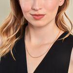 Collier Capucin Or Jaune Maille Marine Plate - Chaines Femme | Histoire d&rsquo;Or