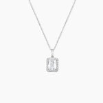 Collier Or Blanc Goulven Oxyde De Zirconium - Colliers Femme | Histoire d&rsquo;Or