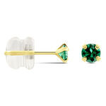 Boucles D'oreilles Puces Or Jaune Oxyde De Zirconium - Clous d'oreilles Femme | Histoire d&rsquo;Or