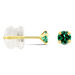 Boucles D'oreilles Puces Or Jaune Oxyde De Zirconium - Clous d'oreilles Femme | Histoire d’Or