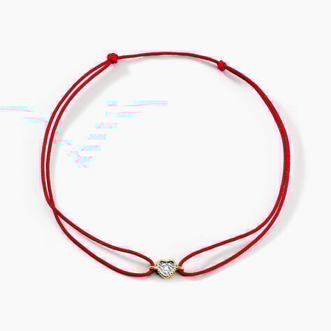 Bracelet Mon 1er Diamant Or Rose Diamant - Bracelets cordon Femme | Histoire d’Or