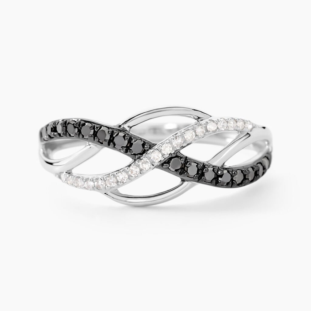 Bague Amara Or Blanc Diamant - Bagues avec pierre Femme | Histoire d’Or