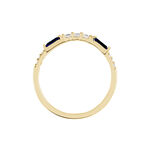 Bague Plaqu&eacute; Or Jaune Calvin Oxyde De Zirconium - Bagues avec pierre Femme | Histoire d&rsquo;Or