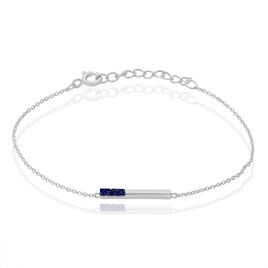 Bracelet Roxanna Argent Blanc Lapis Lazuli - Bracelets fantaisie Femme | Histoire d’Or