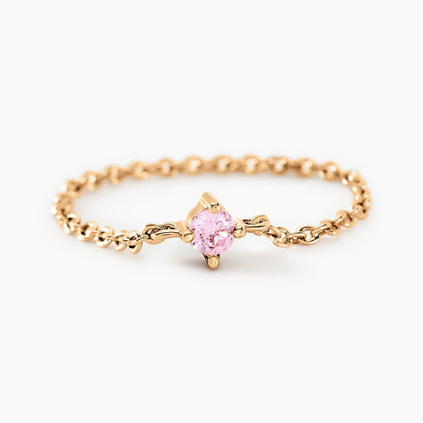 Bague Lilou Plaqu&eacute; Or Dor&eacute; Oxyde De Zirconium - Bagues solitaires Femme | Histoire d&rsquo;Or