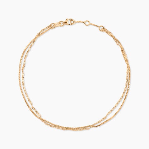 Cha&icirc;ne De Cheville Lodi Plaqu&eacute; Or Jaune - Cha&icirc;nes de cheville Femme | Histoire d&rsquo;Or