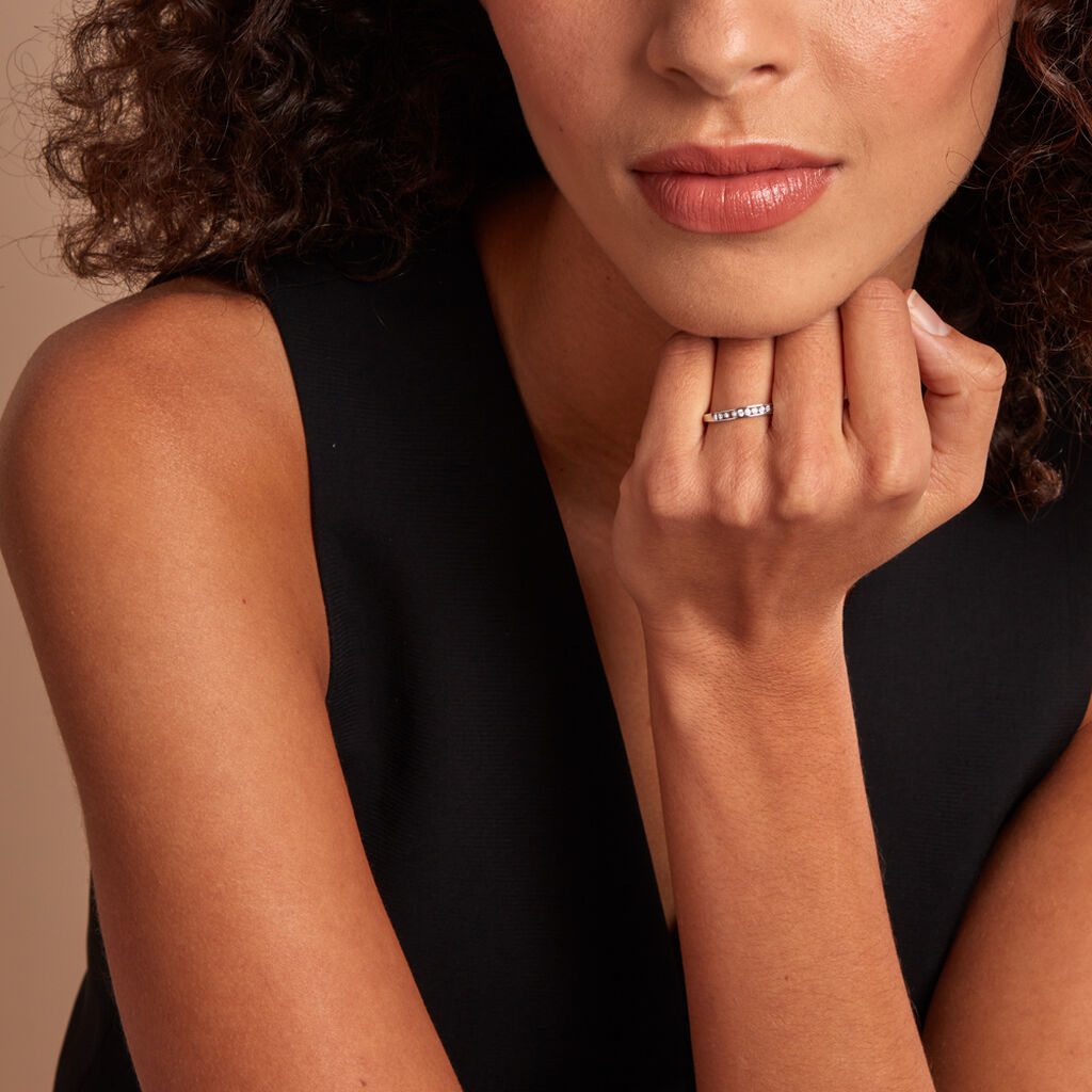 Bague Cherrlinna Or Blanc Diamant - Bagues avec pierre Femme | Histoire d’Or