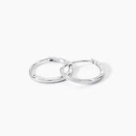 Cr&eacute;oles Valerina Or Blanc - Boucles d'oreilles cr&eacute;oles Femme | Histoire d&rsquo;Or