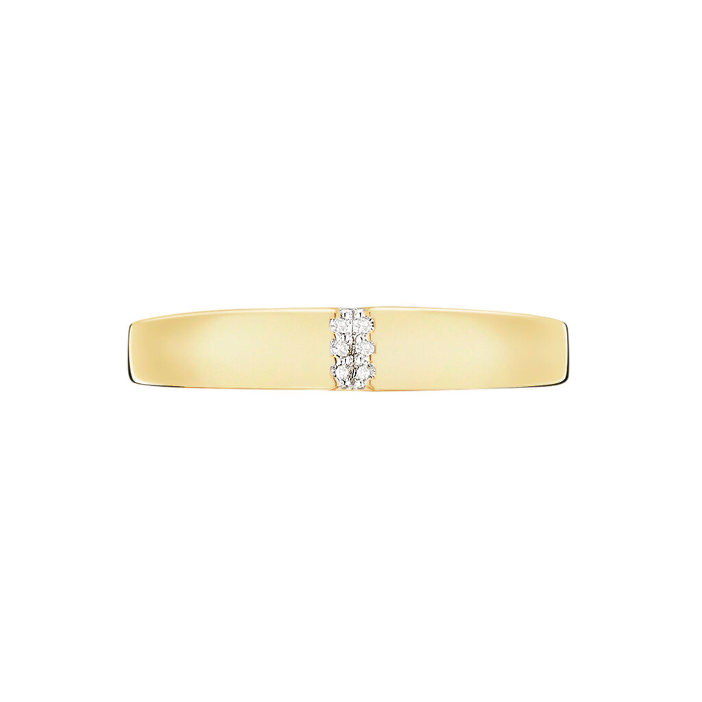 Bague Soha Or Jaune Diamant - Bagues avec pierre Femme | Histoire d’Or