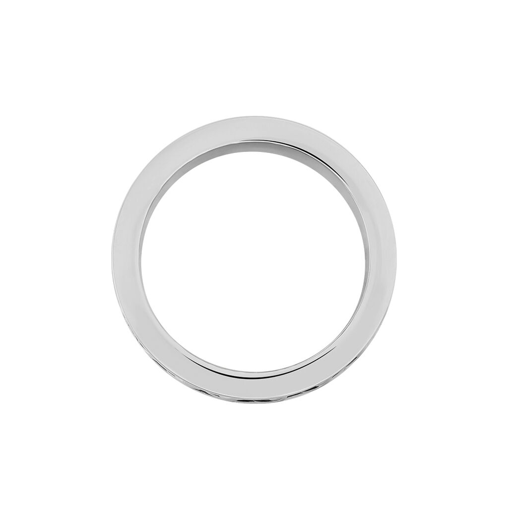 Bague Gaston Acier Blanc - Bagues fantaisie Homme | Histoire d’Or