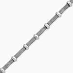 Bracelet Xara Acier Blanc - Bracelets cha&icirc;ne Femme | Histoire d&rsquo;Or