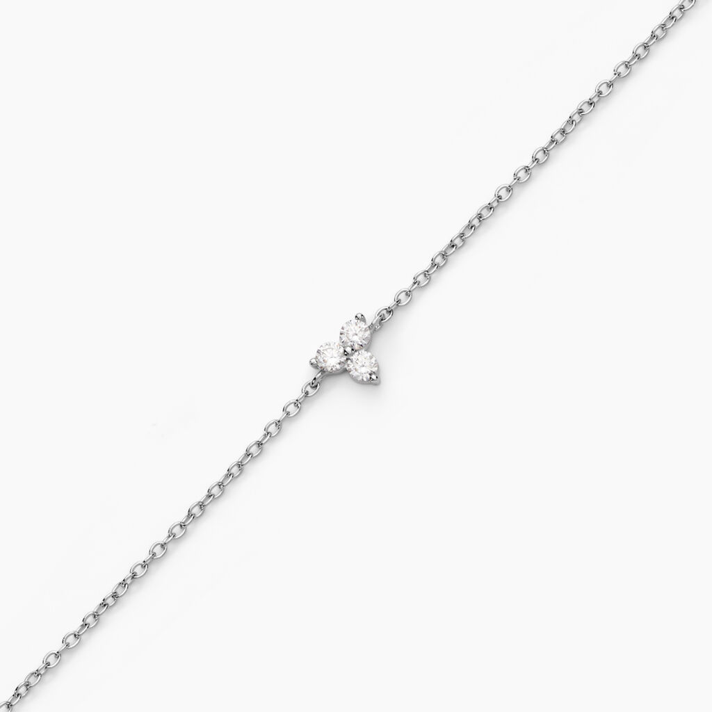 Bracelet Thylane Argent Blanc Oxyde De Zirconium - Bracelets Femme | Histoire d’Or
