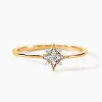 Bague Jaia Or Jaune Diamant - Bagues avec pierre Femme | Histoire d&rsquo;Or