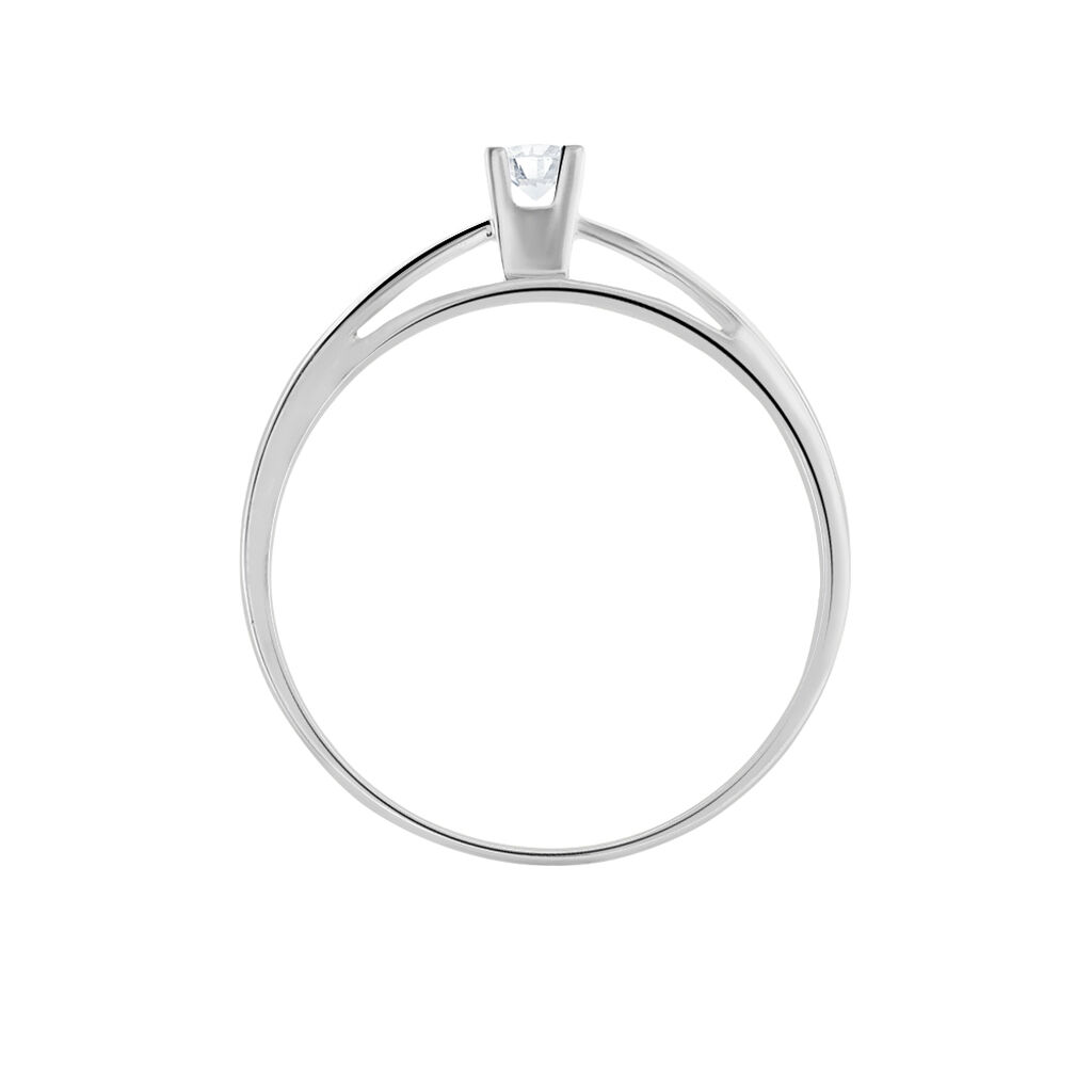 Bague Solitaire Morrigane Or Blanc Diamant - Bagues solitaires Femme | Histoire d’Or