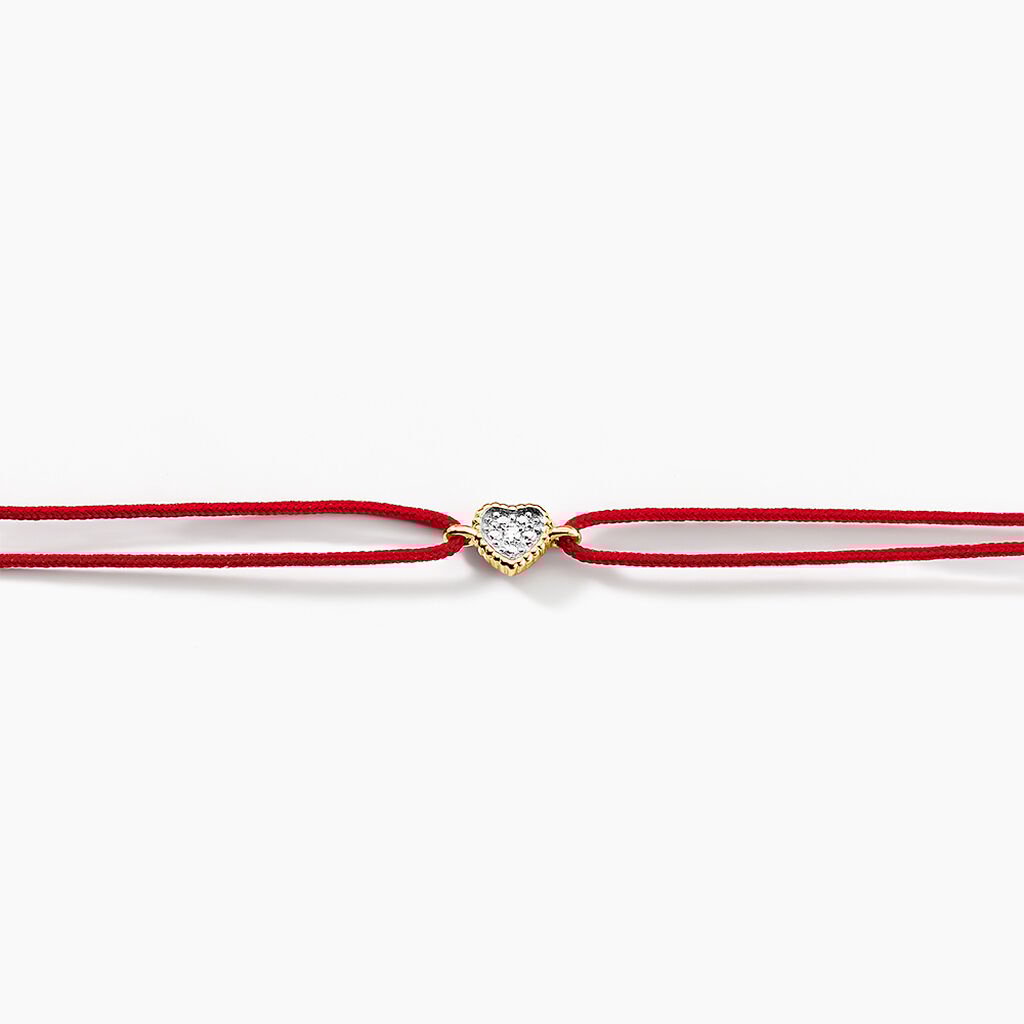 Bracelet Mon Premier Diamant Or Rose Diamant - Bracelets cordon Femme | Histoire d&rsquo;Or