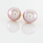 Boucles D'oreilles Puces Ursulina Or Jaune Perle De Culture - Clous d'oreilles Femme | Histoire d&rsquo;Or