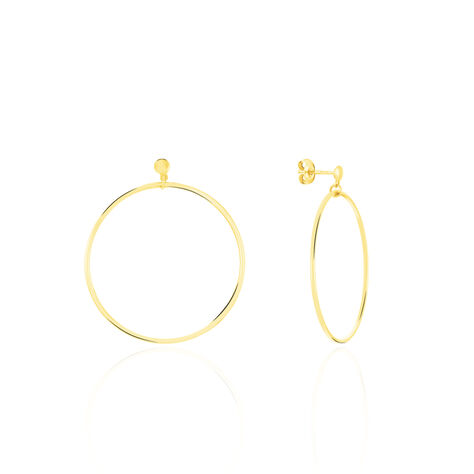 Cr&eacute;oles Tia Geometrique Or Jaune - Boucles d'oreilles cr&eacute;oles Femme | Histoire d&rsquo;Or