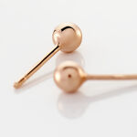 Boucles D'oreilles Puces Virgie Argent Rose - Boucles d'oreilles fantaisie Femme | Histoire d&rsquo;Or