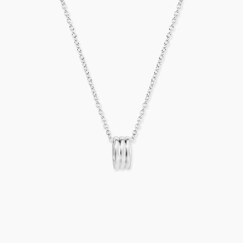 Collier Antho Argent Blanc -  Homme | Histoire d’Or