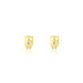 Boucles D'oreilles Puces Helois Hibou Or Jaune Oxyde De Zirconium - Clous d'oreilles Femme | Histoire d’Or