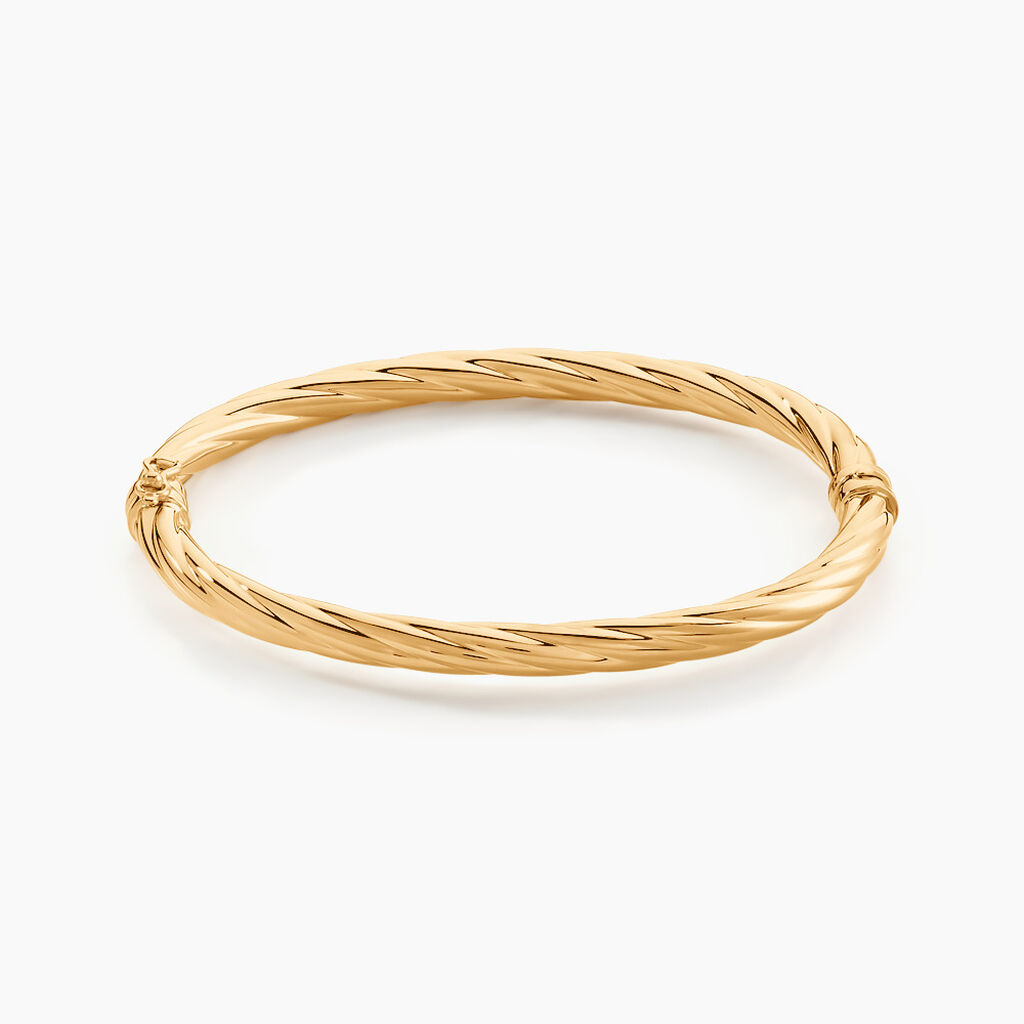 Jonc Dezia Or Jaune - Bracelets joncs Femme | Histoire d&rsquo;Or