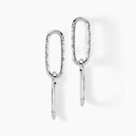 Boucles D'oreilles Pendantes Cedrine Argent Blanc - Boucles d'oreilles fantaisie Femme | Histoire d&rsquo;Or