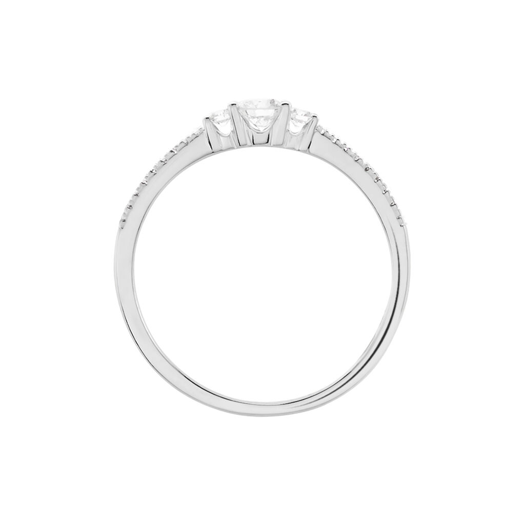 Bague Or Blanc Sabine Diamants - Bagues solitaires Femme | Histoire d&rsquo;Or