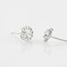 Boucles D'oreilles Puces Rosalie Or Blanc Oxyde De Zirconium - Clous d'oreilles Femme | Histoire d’Or