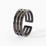 Bague Line Acier Noir - Bagues fantaisie Homme | Histoire d&rsquo;Or