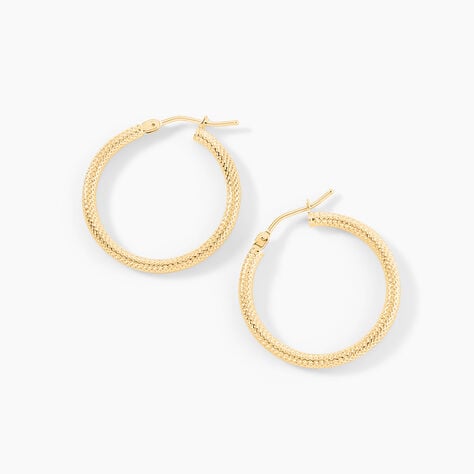 Créoles Ulrica Or Jaune - Boucles d'oreilles créoles Femme | Histoire d’Or