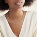 Collier Cacilda Maille Corde Argent Blanc - Chaines Femme | Histoire d’Or