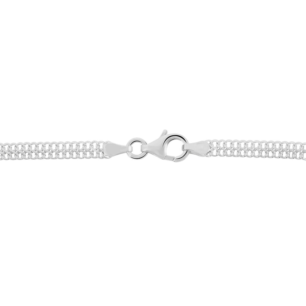 Bracelet Anne-sylvieae Argent Blanc - Bracelets cha&icirc;ne Femme | Histoire d&rsquo;Or