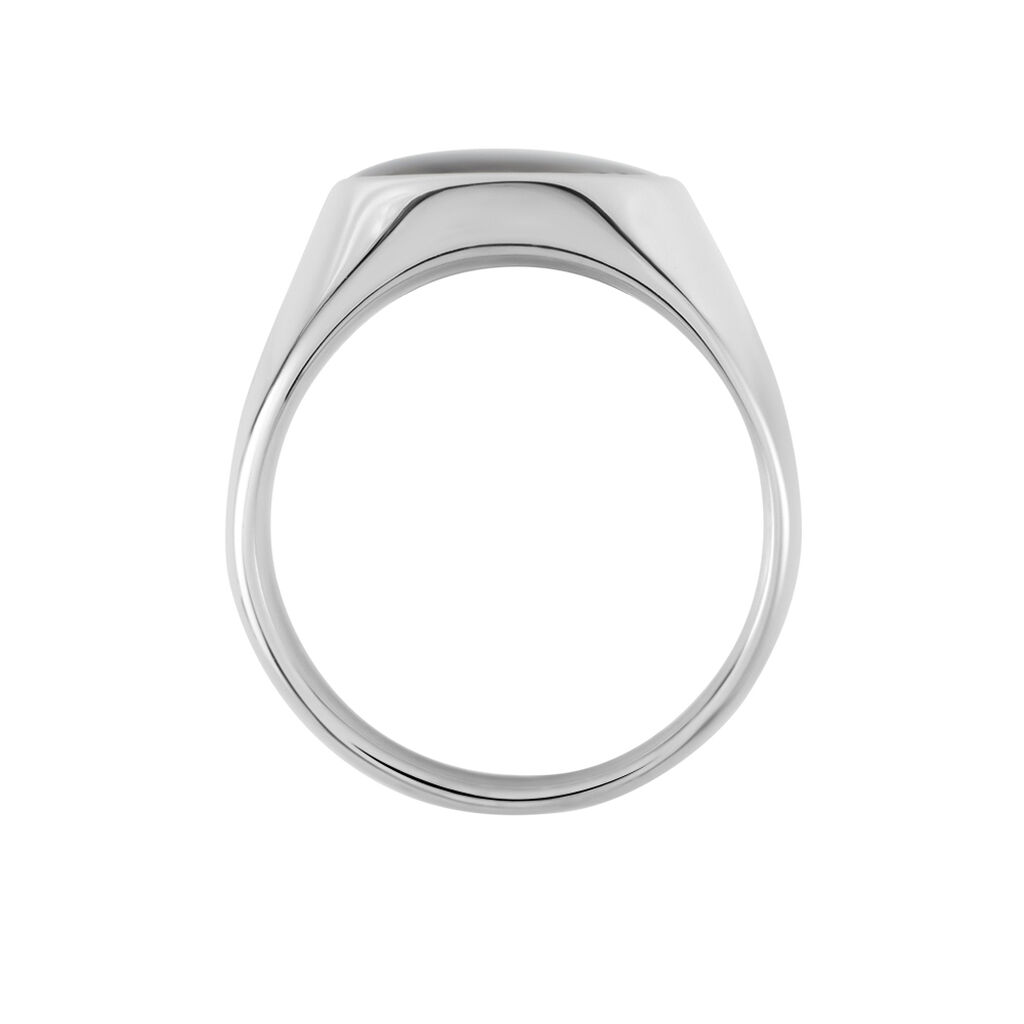 Bague Jourdan Homme Arecibo Acier Blanc Carbone - Bagues fantaisie Homme | Histoire d’Or
