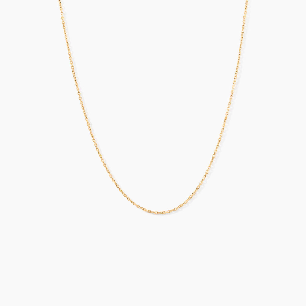 Chaîne Igoa Maille Forçat Diamantee Or Jaune - Chaines Femme | Histoire d’Or