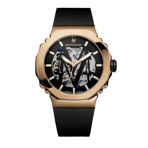 Montre Montignac Octagon Automatique Noir - Montres Homme | Histoire d&rsquo;Or