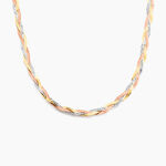 Collier Jasmin Tresse Or Tricolore - Chaines Femme | Histoire d&rsquo;Or