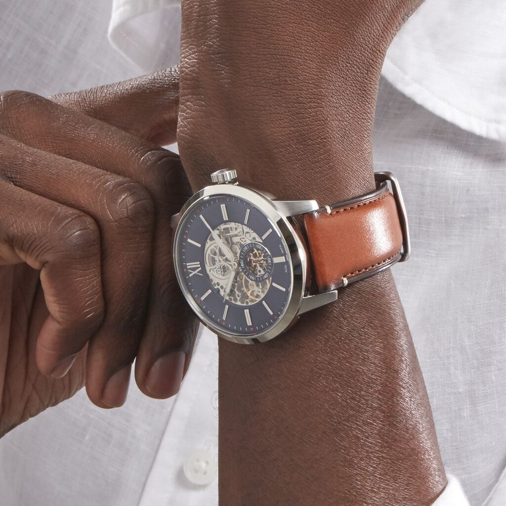 Montre Fossil Townsman Auto Bleu - Montres Homme | Histoire d’Or